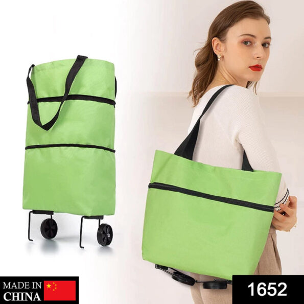 Folding Cart Bags Trolley Shopping Bag For Travel Luggage 2