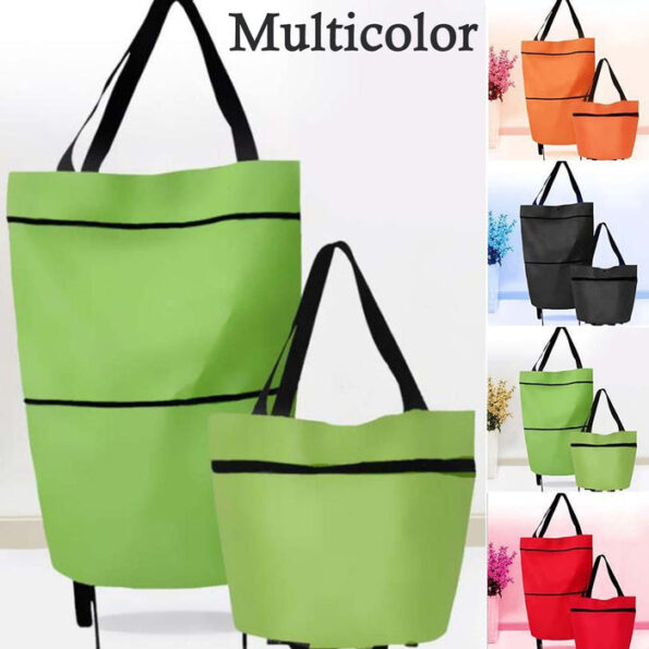 Folding Cart Bags Trolley Shopping Bag For Travel Luggage 7