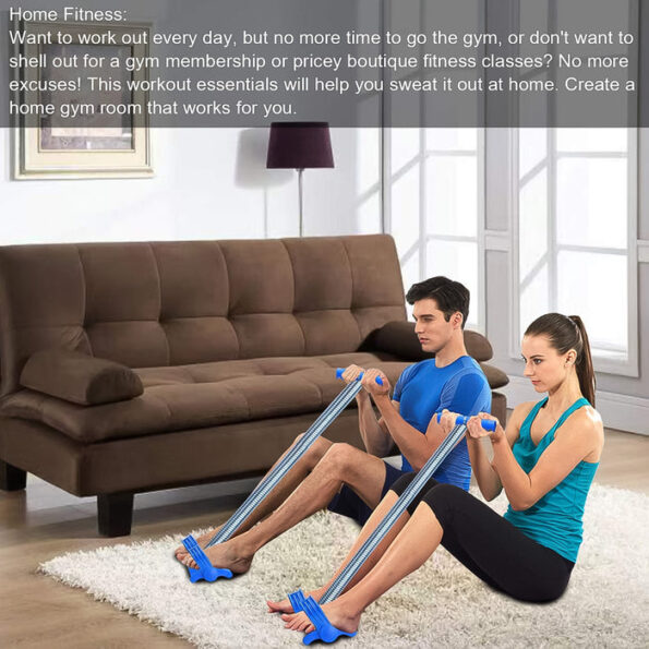 Spring Tension Pull Rope Resistance Band Exercise Strap Single Spring (1 Pc) 3