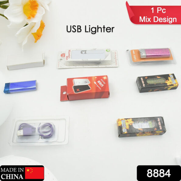 Stylish Electric USB Lighter for Men & Women (Rechargeable, Windproof) 2