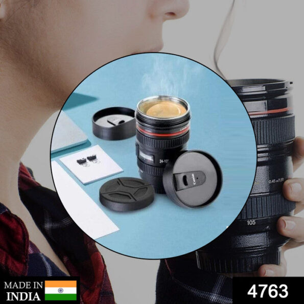 Plastic Camera Lens Stainless Steel Coffee Mug 2