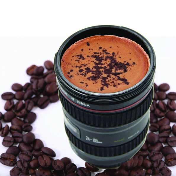 Plastic Camera Lens Stainless Steel Coffee Mug 7