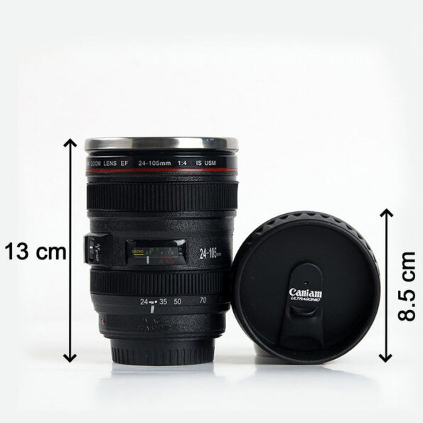 Plastic Camera Lens Stainless Steel Coffee Mug 6