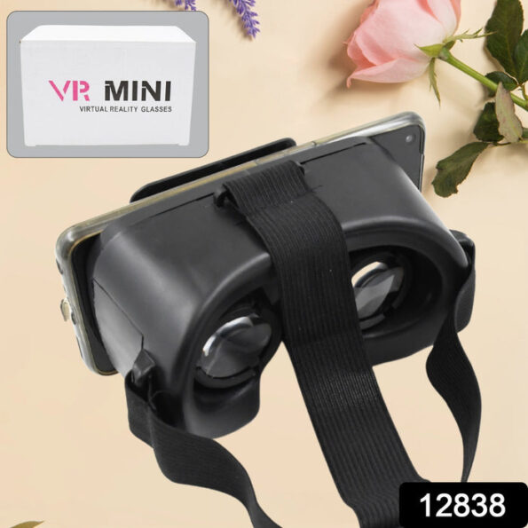 3D VR Glasses Virtual Reality Goggles Headset for All Smartphone VR Goggles-For 3D VR Movies Video Games (1 Pc) 2