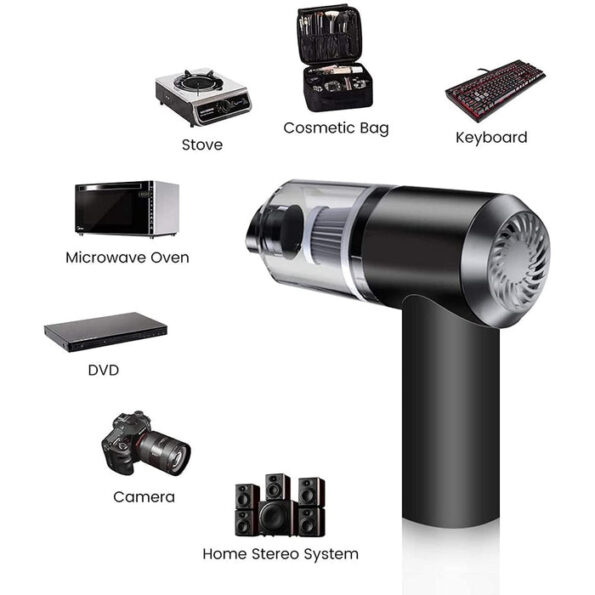 Vacuum Cleaner Dust Collection  2 in 1 Car Vacuum Cleaner 120W High-Power Handheld Wireless Vacuum Cleaner Home Car Dual-use Portable USB Rechargeable 7