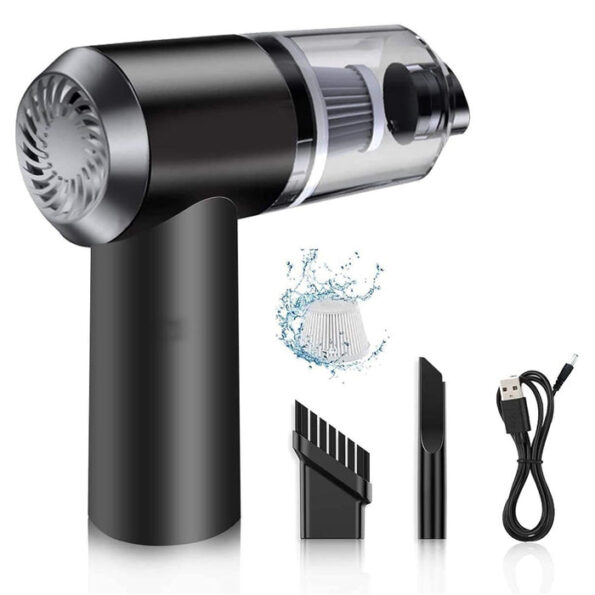 Vacuum Cleaner Dust Collection  2 in 1 Car Vacuum Cleaner 120W High-Power Handheld Wireless Vacuum Cleaner Home Car Dual-use Portable USB Rechargeable 4