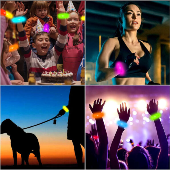 Running Lights for Runners | Led Bracelet (1 Pc / Multicolor) 4