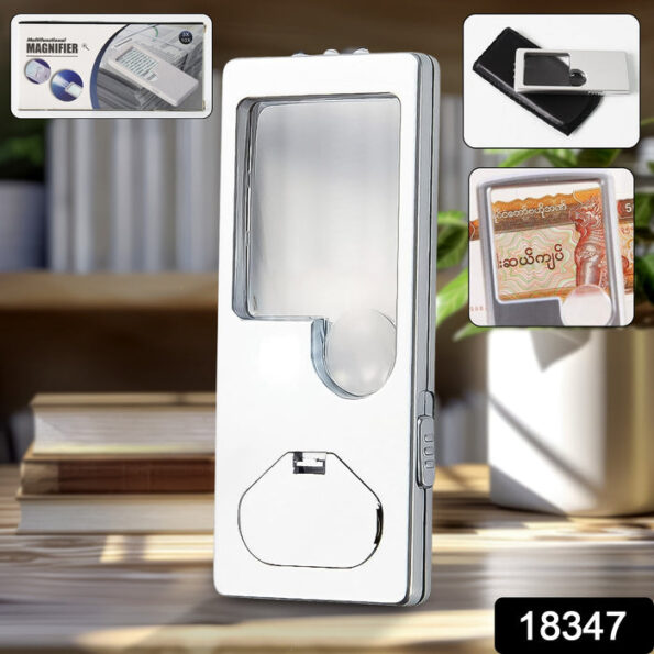 Magnifying Glass with Light, 3X 10X Pocket Magnifier (1 Pc) 2