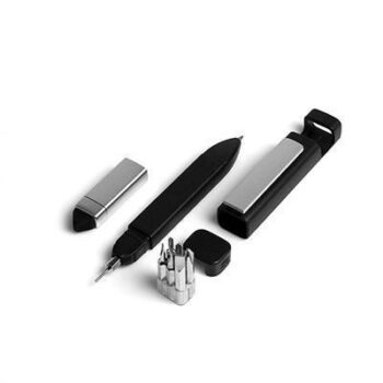 Pen-Shaped Phone Holder with Screwdriver Sets, Multi-Function Pen 4 in 1 Tech Tool Pen, Portable Phone Tools with Capacitive Stylus Ball Point Pen Mobile 1