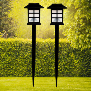 Solar Garden Lights, Outdoor Solar Landscape Lights, Waterproof Outdoor Solar Lights Walkway for Patio, Lawn, Yard, and Landscape (Pack of 2) 1