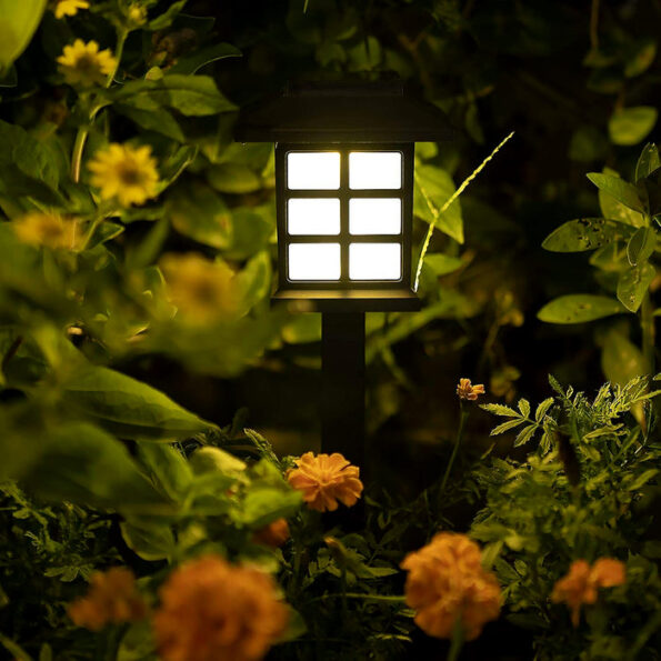 Solar Garden Lights, Outdoor Solar Landscape Lights, Waterproof Outdoor Solar Lights Walkway for Patio, Lawn, Yard, and Landscape (Pack of 2) 6