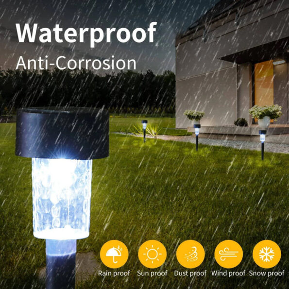 Solar Panel Led Spike Spot Light Landscape Garden Yard Path Lawn Outdors Solar Lamps, Waterproof Outdoor Decorative Landscape Lights for Garden, Patio, Yard, Walkway (MOQ :- 24) 6