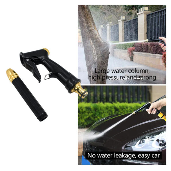 Plastic Body, Metal Trigger & Brass Nozzle Water Spray Gun For Water Pipe | Non-Slip | Comfortable Grip | Multiple Spray Modes | Ideal Pipe Nozzle For Car Wash, Gardening,& Other Uses 3