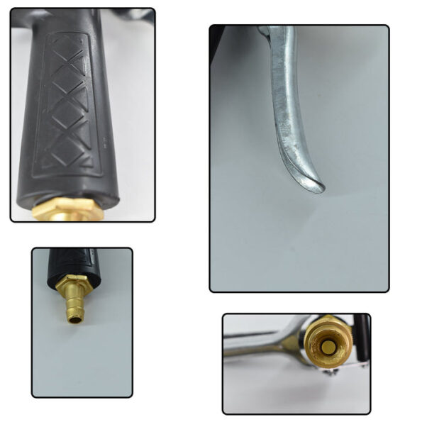 Durable Gold Color Trigger Hose Nozzle Water Lever Spray 4
