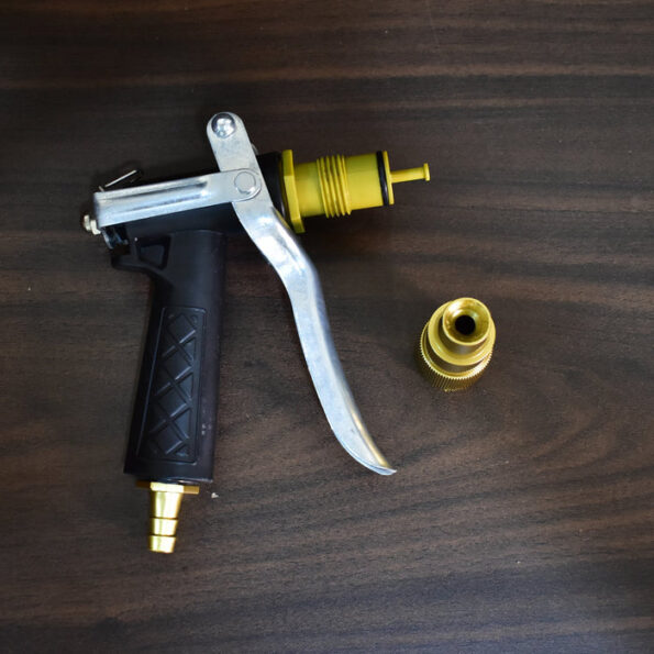 Durable Gold Color Trigger Hose Nozzle Water Lever Spray 5