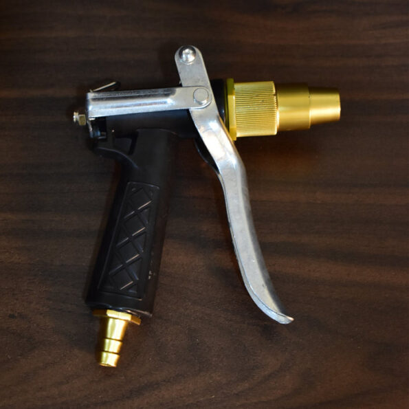 Durable Gold Color Trigger Hose Nozzle Water Lever Spray 2