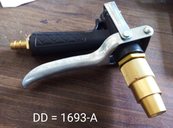 Durable Gold Color Trigger Hose Nozzle Water Lever Spray 10