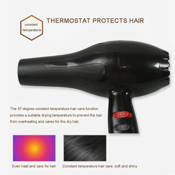 Professional Multi Purpose Hair Dryer Salon, Hair Dryer 2 Speed Settings For Women And Men (1800 Watts) 6