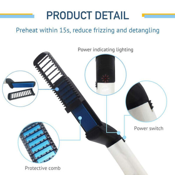 Men’s Beard and Hair Curling Straightener (Modelling Comb) 5