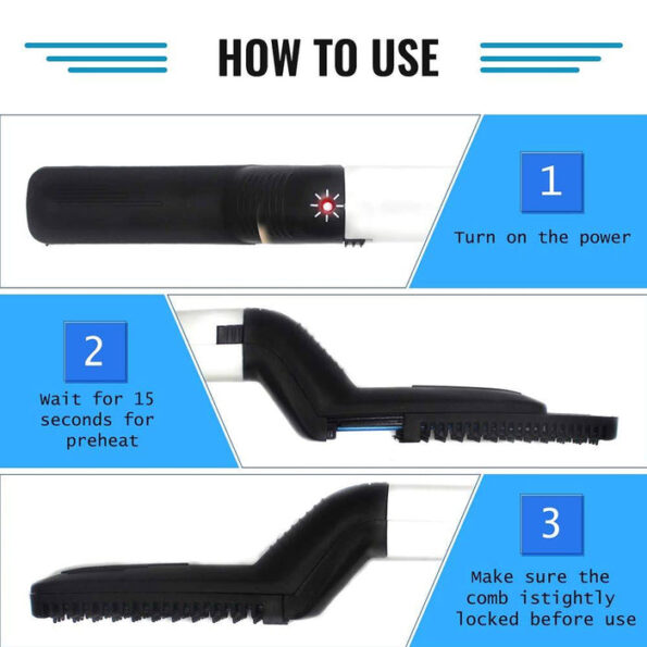 Men’s Beard and Hair Curling Straightener (Modelling Comb) 6