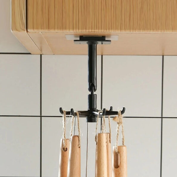 360° rotatable  hooks for hanging (Pack of 2) (Brown Box) 5