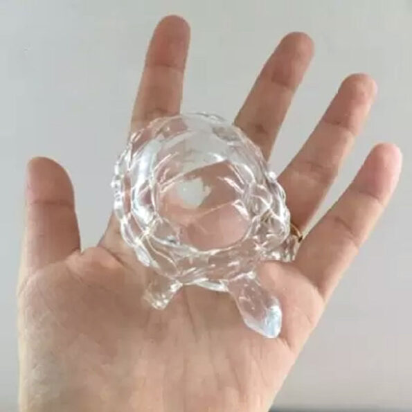 Crystal Glass Turtle-Tortoise for Feng Shui and Vastu 3