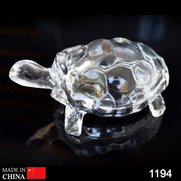 Crystal Glass Turtle-Tortoise for Feng Shui and Vastu 2