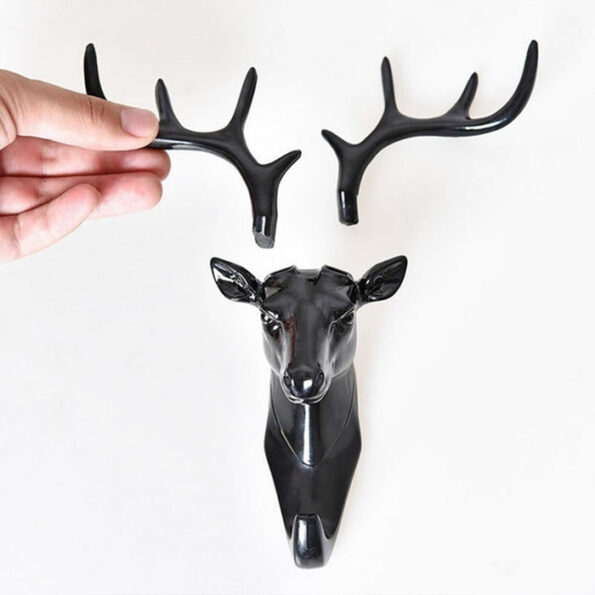 Deer Head Self Adhesive Wall Door Hook Hanger 7