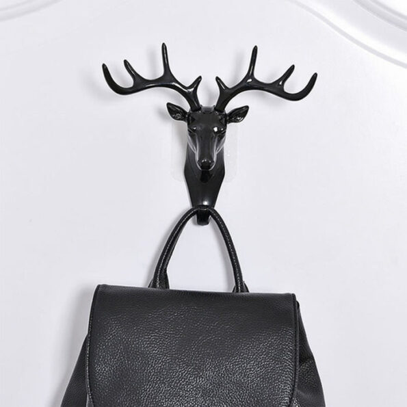 Deer Head Self Adhesive Wall Door Hook Hanger 6