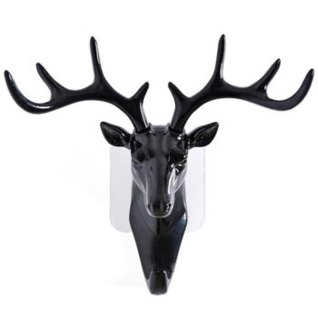 Deer Head Self Adhesive Wall Door Hook Hanger 1