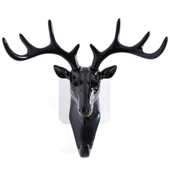 Deer Head Self Adhesive Wall Door Hook Hanger 1