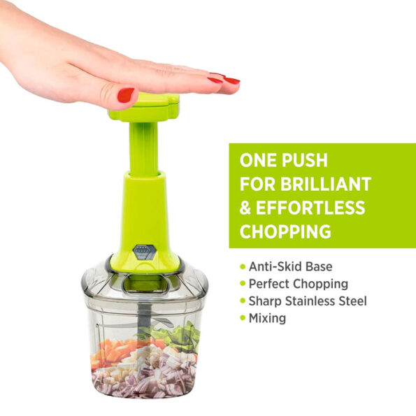 2in1 Press Vegetable Choppers for Kitchen (1100 ML) 5