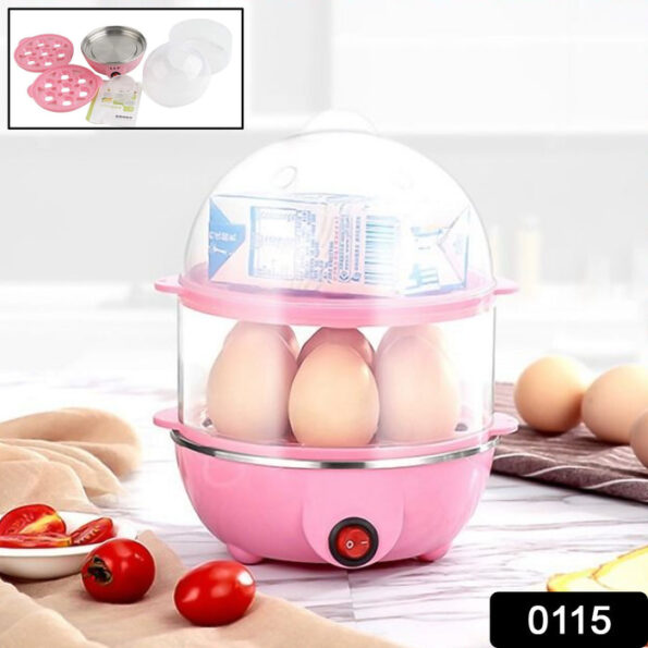 Egg Boiler / Poacher / Cooker / Electric Steamer (2 Layer) 2