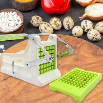 French Fry Cutter, Great with Vegetables, Potato Fries Cutter Professional Vegetable Cutter Stainless Steel Cutter Potato, Onions, Carrots, Cucumbers, Fruits Potato Cutter (1 pc) 1