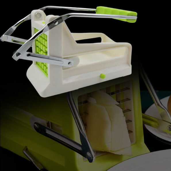 French Fry Cutter, Great with Vegetables, Potato Fries Cutter Professional Vegetable Cutter Stainless Steel Cutter Potato, Onions, Carrots, Cucumbers, Fruits Potato Cutter (1 pc) 6