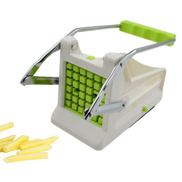 French Fry Cutter, Great with Vegetables, Potato Fries Cutter Professional Vegetable Cutter Stainless Steel Cutter Potato, Onions, Carrots, Cucumbers, Fruits Potato Cutter (1 pc) 4