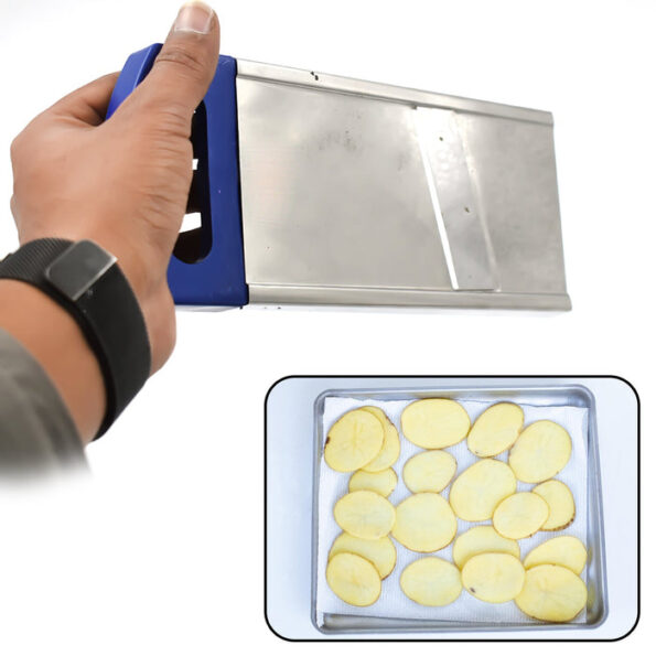 Plain Potato Slicer used in all kinds of household kitchen purposes for cutting and slicing of potatoes. 6