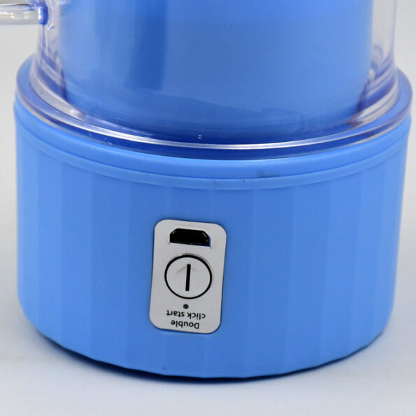 Portable Electric Juicer With Handle & Straw, USB Rechargeable 6 Stainless Steel Blades (500 ML) 5
