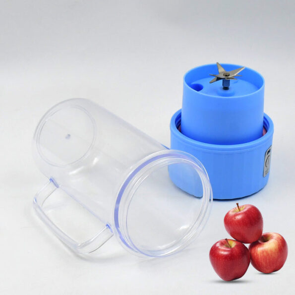 Portable Electric Juicer With Handle & Straw, USB Rechargeable 6 Stainless Steel Blades (500 ML) 6