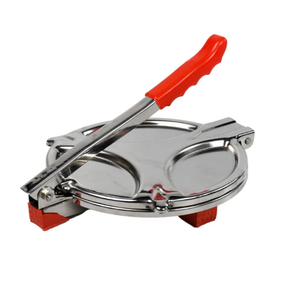 PURI PRESS MAKER – STAINLESS STEEL PURI MAKER PRESS MACHINE – ROTI CHAPATI PRESSER FOR HOME -KHAKHRA- PURI MAKER PRESS MACHINE WITH HANDLE, MANUAL PURI MAKER (MEDIUM) 4
