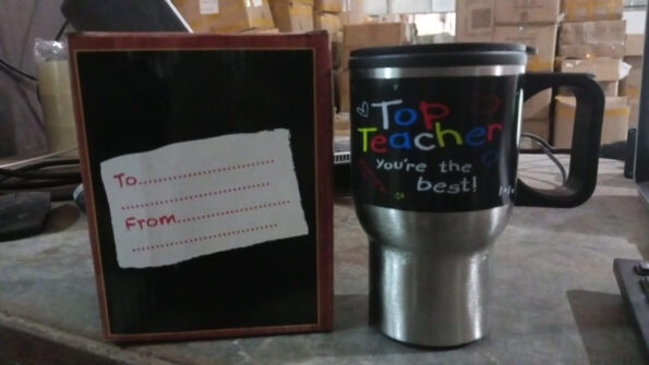 Stainless Steel Vacuum Glass Insulated Glass Coffee Cups Double Walled Travel Mug, Car Coffee Mug (With Lid & Handle) 8