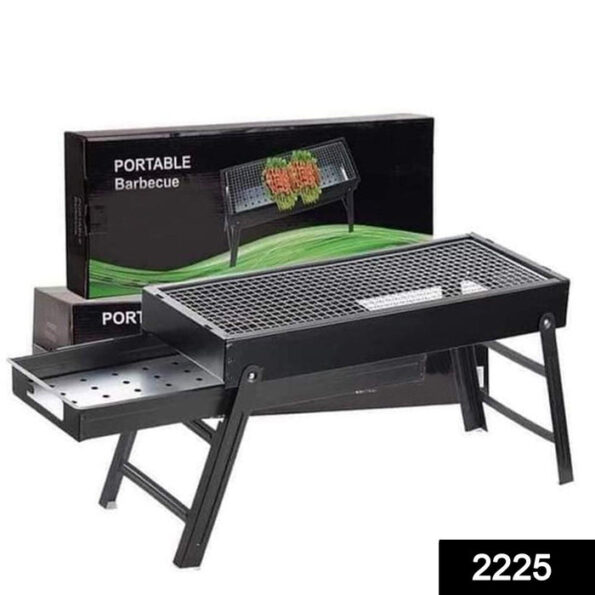 Folding Portable Barbeque BBQ Grill Set for Outdoor and Home 2