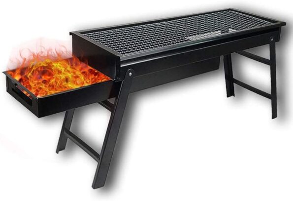 Folding Portable Barbeque BBQ Grill Set for Outdoor and Home 3