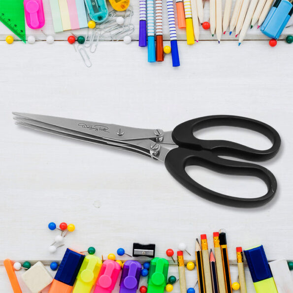 Multifunction Vegetable Stainless Steel Herbs Scissor With 3 Blades (1 Pc) 4