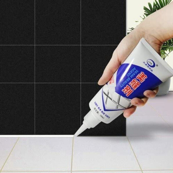 Waterproof Tile Gap / Crack / Grout Filler Water-Resistant Silicone Sealant for DIY Home Sink Gaps / Tiles Gaps / Grouts Repair Filler Tube For Home, Office, Bathroom, Toilets(180 Ml) 1