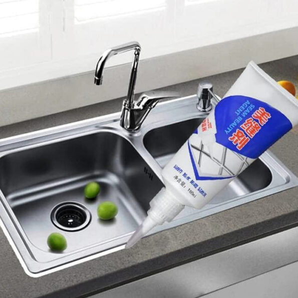 Waterproof Tile Gap / Crack / Grout Filler Water-Resistant Silicone Sealant for DIY Home Sink Gaps / Tiles Gaps / Grouts Repair Filler Tube For Home, Office, Bathroom, Toilets(180 Ml) 7