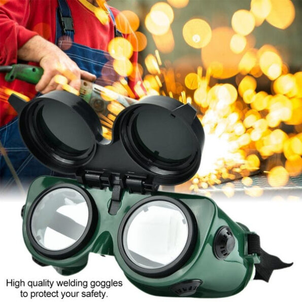 Welding Goggles (Dark Green, Large) 3