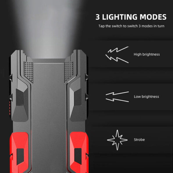 Rechargeable Mini LED Flashlight with Power Bank, 3 Modes (1 Pc) 6