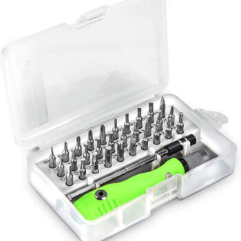 32 in 1 Mini Screwdriver Bits Set with Magnetic Flexible Extension Rod 1