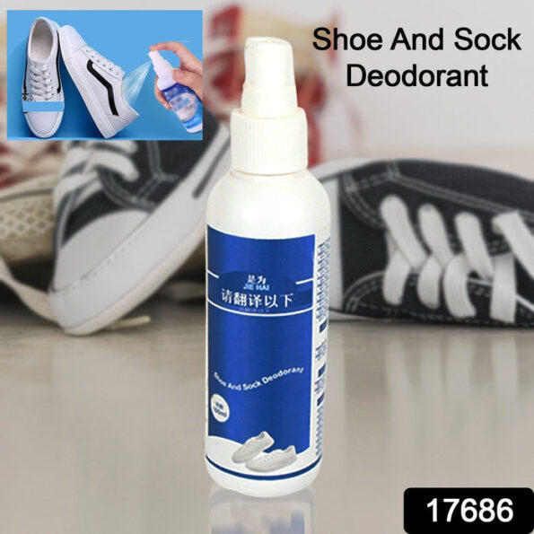 Deodorant Spray for Shoes & Socks, Shoe Deodorizer Spray, Shoe Odor Eliminator Spray, Sneaker & Shoe Deodorant, Freshness for Work Shoes, Safety Shoes, Sports Shoes & More (100 ML) 2